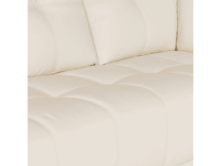 SOFÁ SECCIONAL ROSEN 6974 IZQUIERDO CUERO EN COLOR BLANCO 9