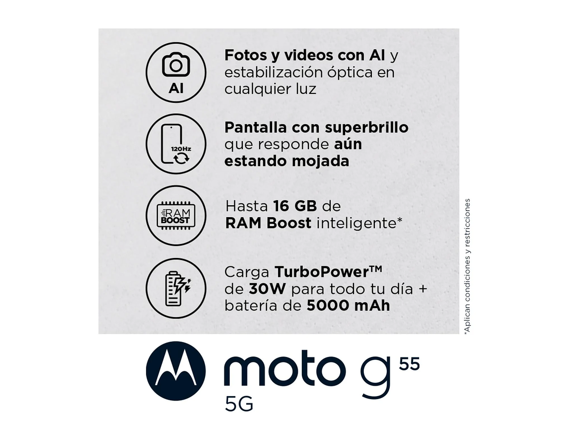 CELULAR MOTOROLA MOTO G55 8 GB 256GB ROSA 5