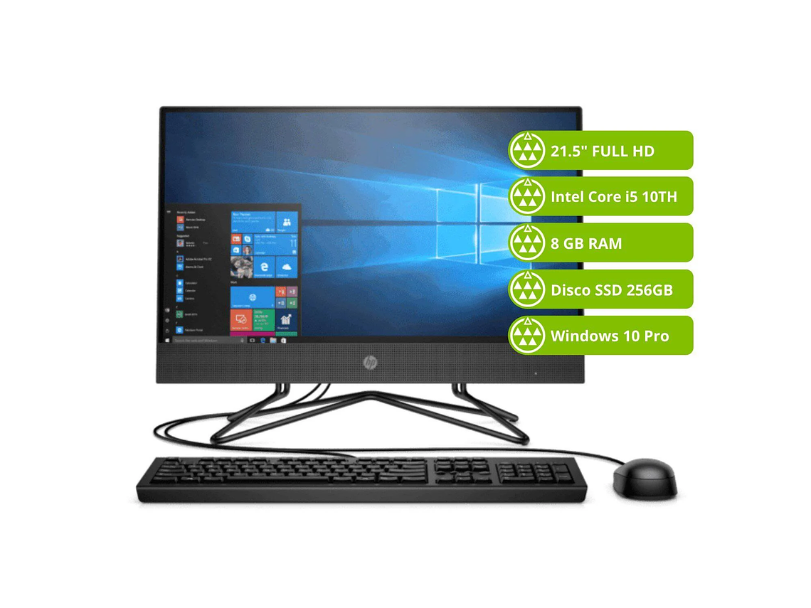 AIO HP 200 G4, (21,5' FDH), INTEL CORE I5-10210U, 8GB RAM, 256GB SSD, WIN10PRO 3