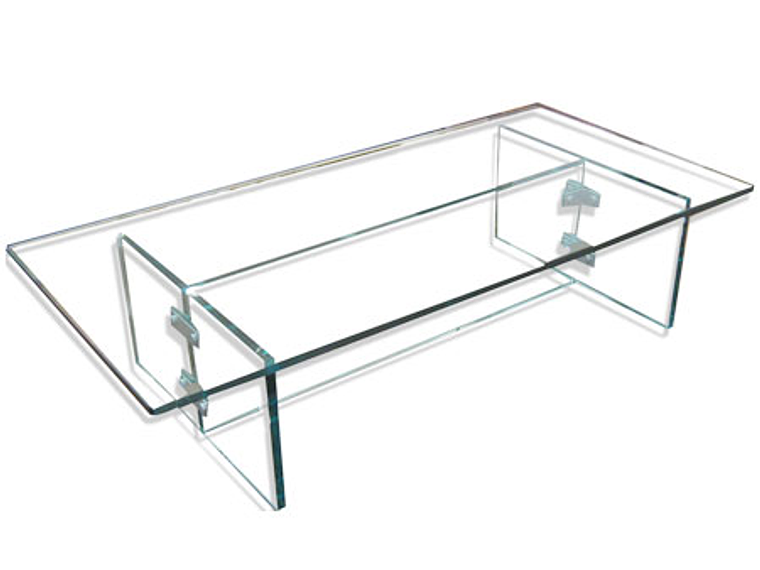 MESA DE CENTRO CLAVIJO DESIGN CLEAR TRANSPARENTE 1