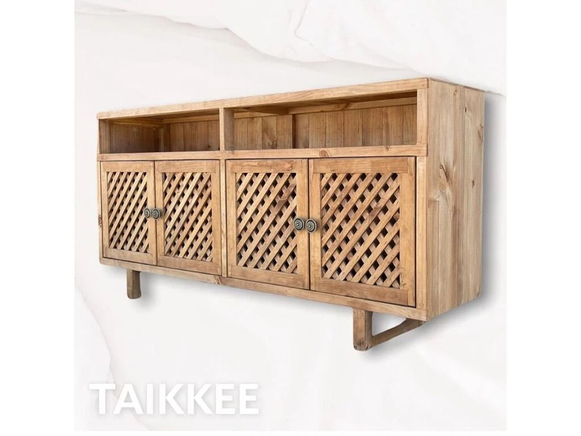 BUFFET TAIKKEE MADERA PINO ROBLE RÚSTICO TRILLAJE 2