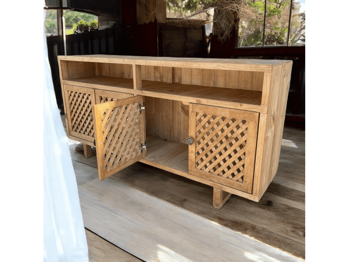 BUFFET TAIKKEE MADERA PINO ROBLE RÚSTICO TRILLAJE 6