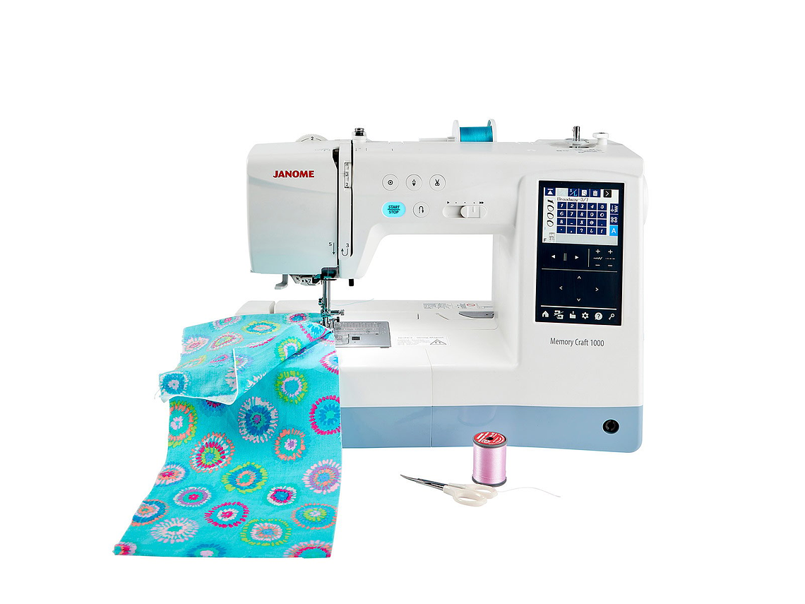 MÁQUINA DE COSER BORDAR JANOME MEMORY CRAFT 1000 5