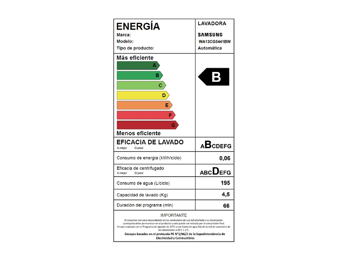 LAVADORA DE CARGA SUPERIOR 13KG CON ECO BUBBLE BLANCA 5