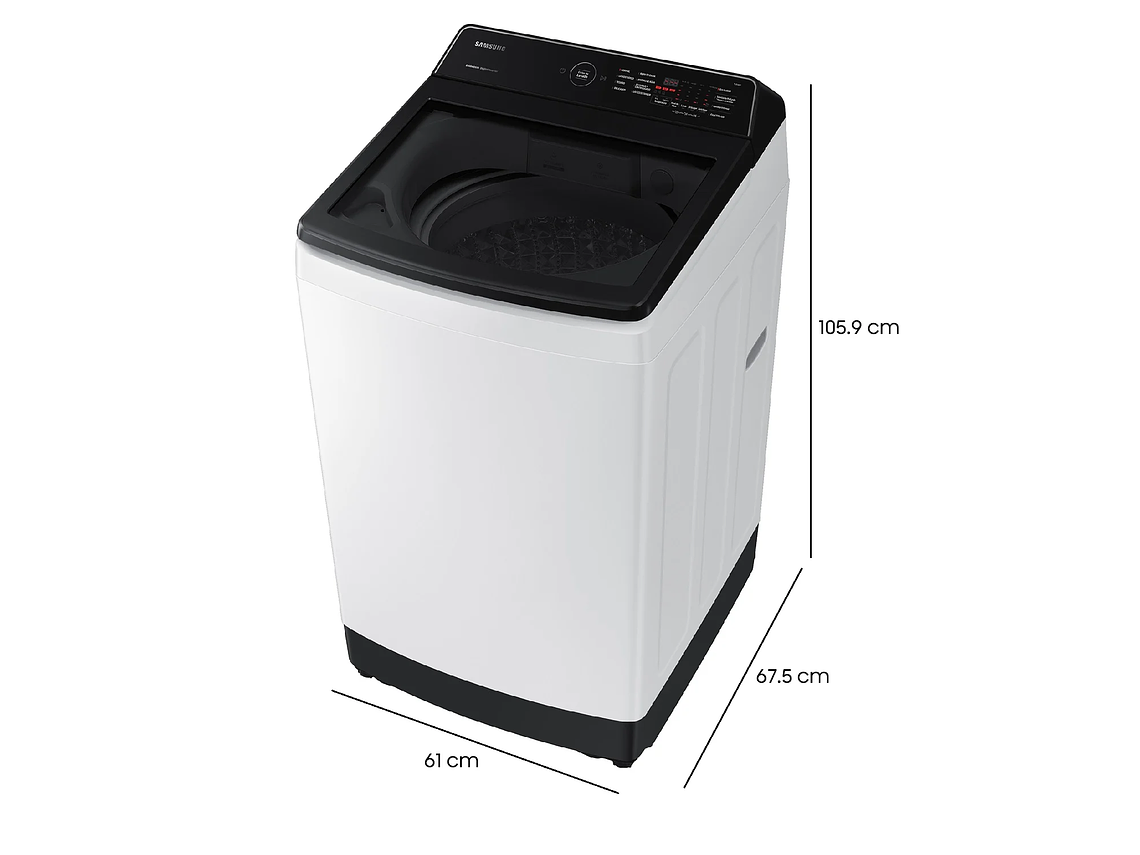 LAVADORA DE CARGA SUPERIOR 13KG CON ECO BUBBLE BLANCA 6