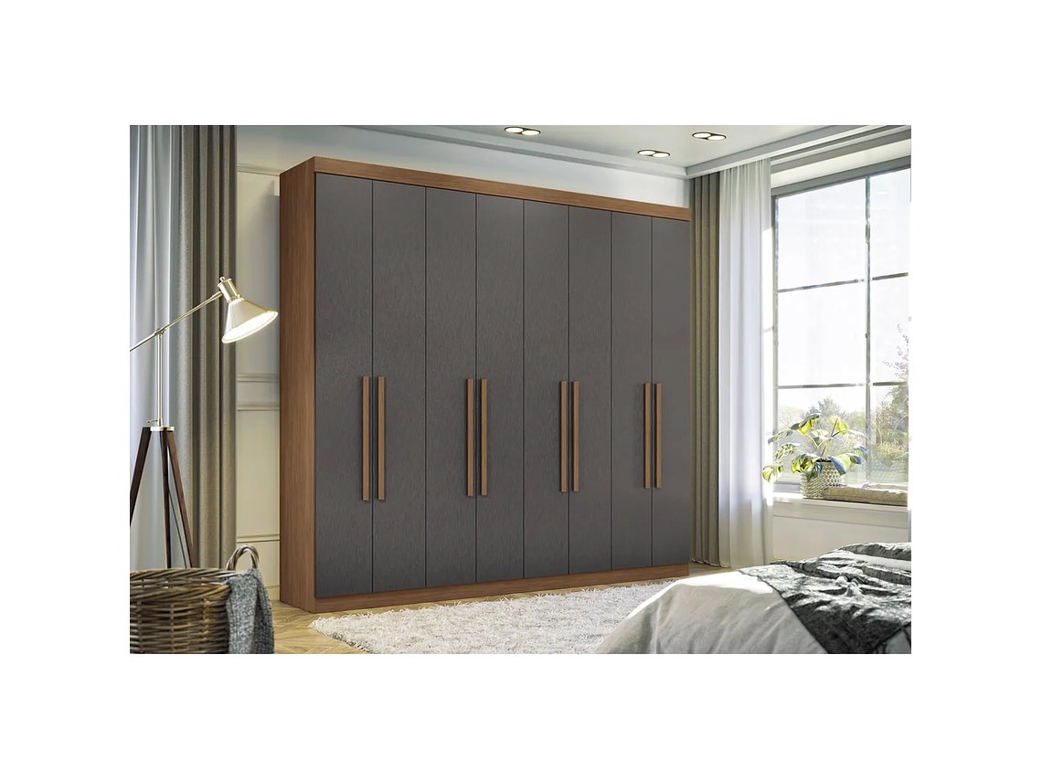 CLÓSET ALTAVISION MASTER VIP 8 PUERTAS 4 CAJONES GRAFITO 3