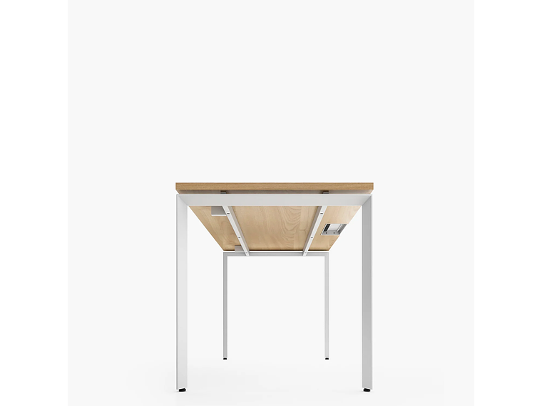 ESCRITORIO FORM OFFICE SPACE 180X70 NATURA/BLANCO METAL 2