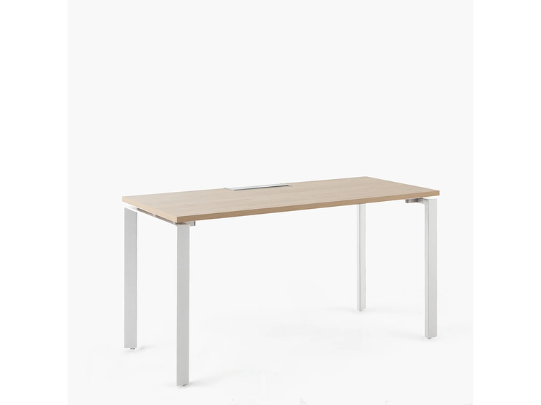 ESCRITORIO FORM OFFICE SPACE 180X70 NATURA/BLANCO METAL 3