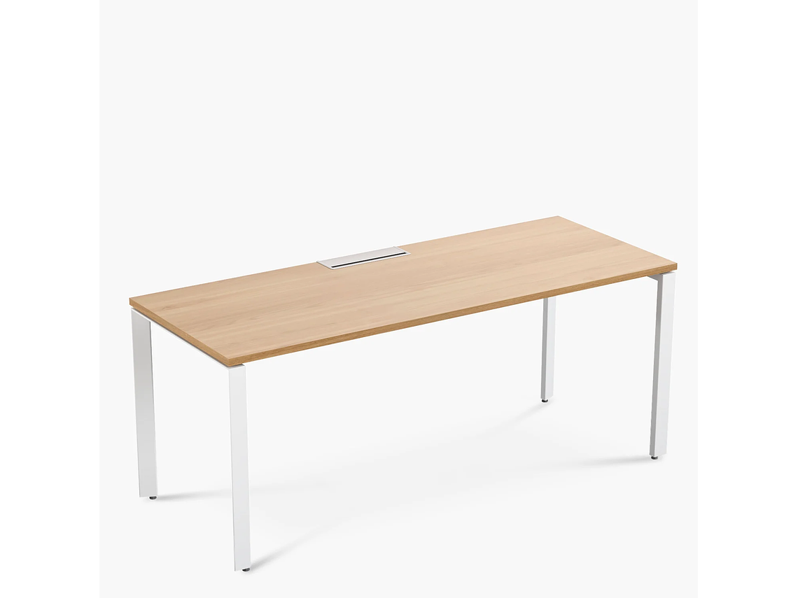 ESCRITORIO FORM OFFICE SPACE 180X70 NATURA/BLANCO METAL 4