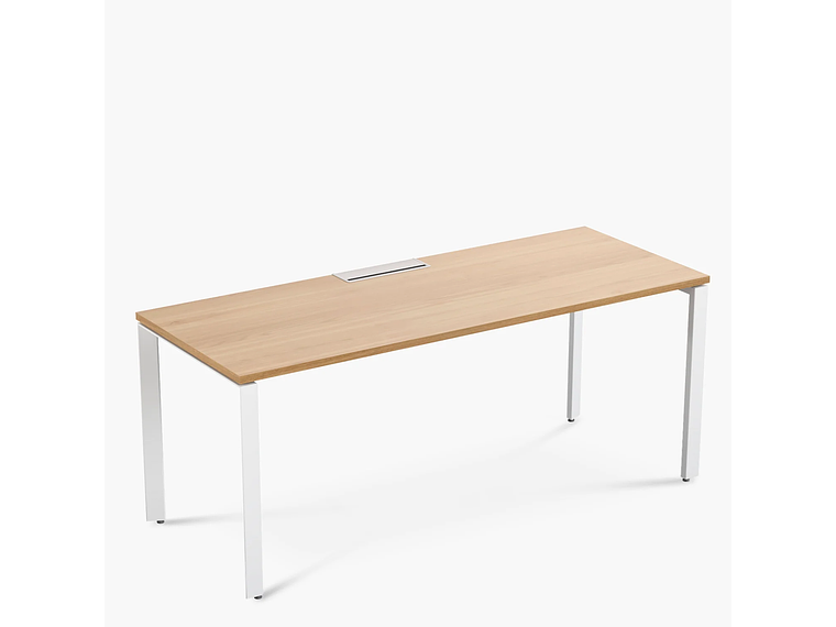 ESCRITORIO FORM OFFICE SPACE 180X70 NATURA/BLANCO METAL 4