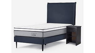 JUEGO DE DORMITORIO ROSEN CAMA EUROPEA INDIE 1.5 PLAZAS + SET MAURICE