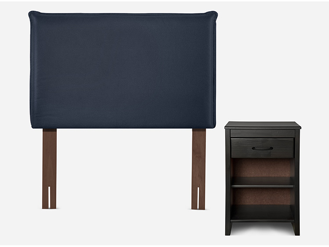 JUEGO DE DORMITORIO ROSEN CAMA EUROPEA INDIE 1.5 PLAZAS + SET MAURICE 3