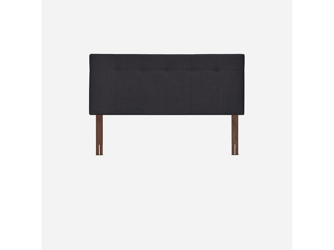 CAMA EUROPEA NEO PLUS KING + RESPALDO NEW BENNET GRAFITO 3