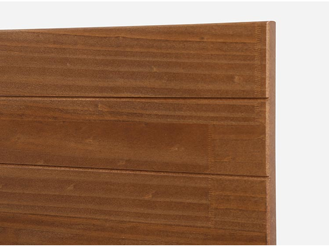 JUEGO DE DORMITORIO ROSEN CAMA EUROPEA NEW STYLE 4 PLUS BN 2 PLAZAS + RESPALDO TABOR CAFE 5