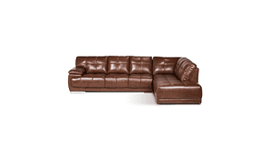 SOFÁ SECCIONAL ROSEN 6974 DERECHO CUERO CARAMELO