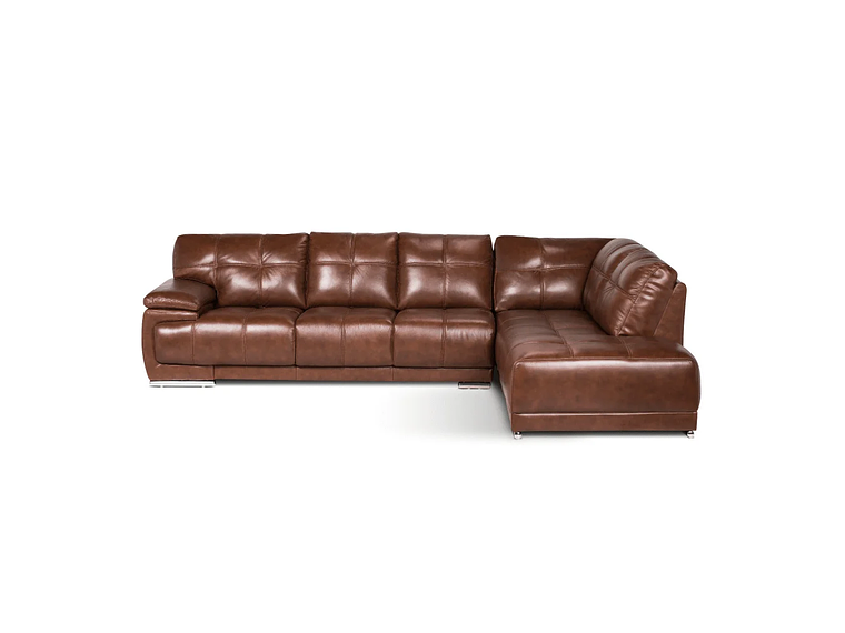 SOFÁ SECCIONAL ROSEN 6974 DERECHO CUERO CARAMELO 1