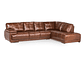 SOFÁ SECCIONAL ROSEN 6974 DERECHO CUERO CARAMELO - Miniatura 3