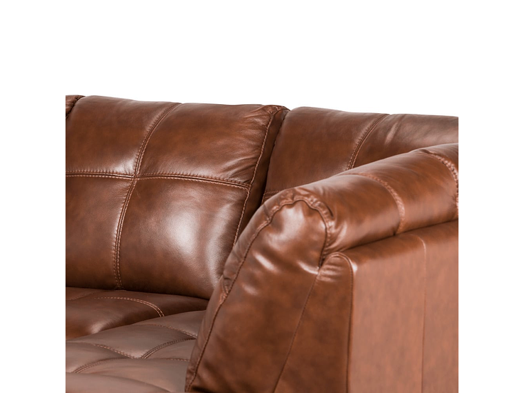 SOFÁ SECCIONAL ROSEN 6974 DERECHO CUERO CARAMELO 5
