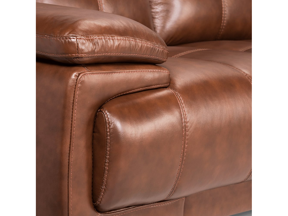 SOFÁ SECCIONAL ROSEN 6974 DERECHO CUERO CARAMELO 7