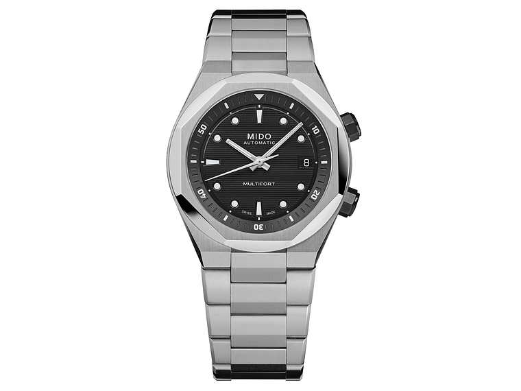 RELOJ MIDO MULTIFORT 8 TWO CROWNS ACERO 1