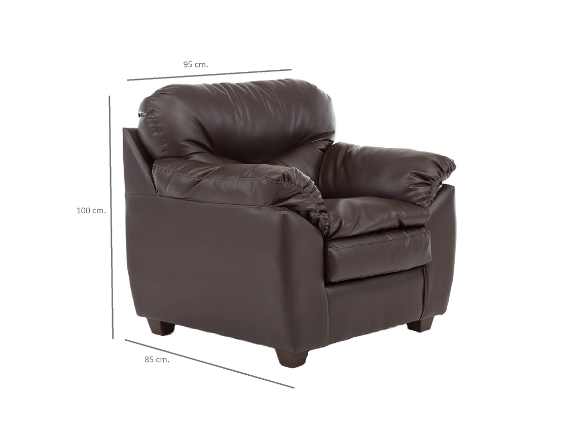 JUEGO LIVING ORION 311 PU CAFÉ 4