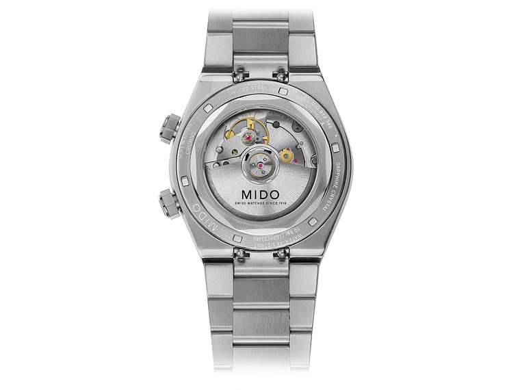 RELOJ MIDO MULTIFORT 8 TWO CROWNS ACERO 3