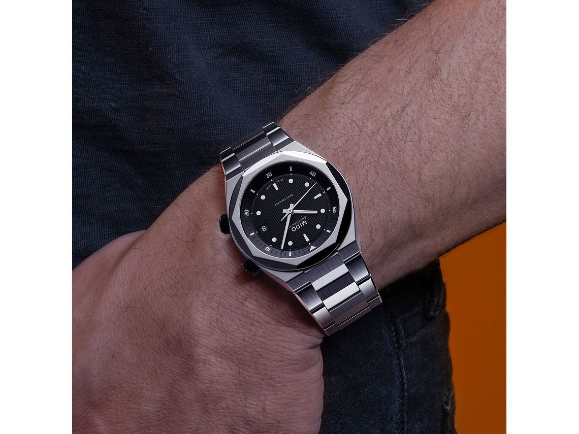 RELOJ MIDO MULTIFORT 8 TWO CROWNS ACERO 4