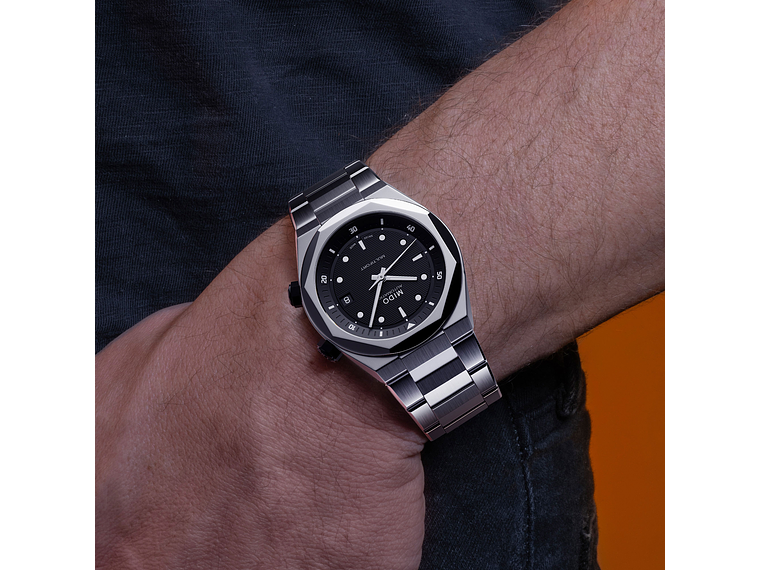 RELOJ MIDO MULTIFORT 8 TWO CROWNS ACERO 4