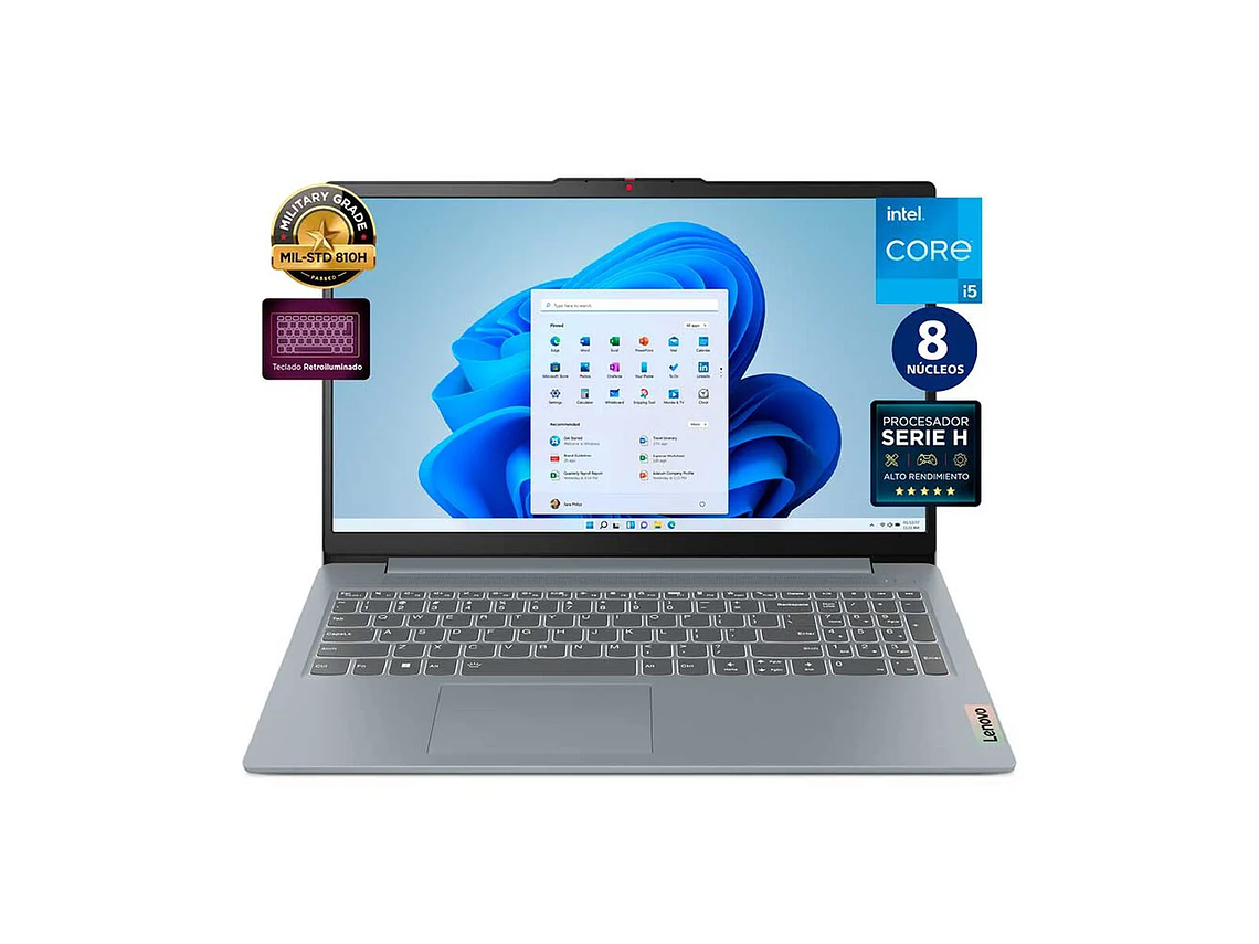 NOTEBOOK LENOVO IDEAPAD 3 CORE I5 12450H 8GB 512GB SSD 15,6PULG WIN11 1