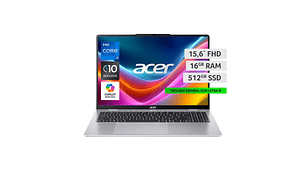 NOTEBOOK ACER ASPIRE LITE AL15-72P-79W5-1 INTEL CORE I7 16GB RAM 512GB SSD 15.6