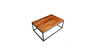 MESA CENTRO ILOFT COBLENZA L ROBLE 120X70 ACERO