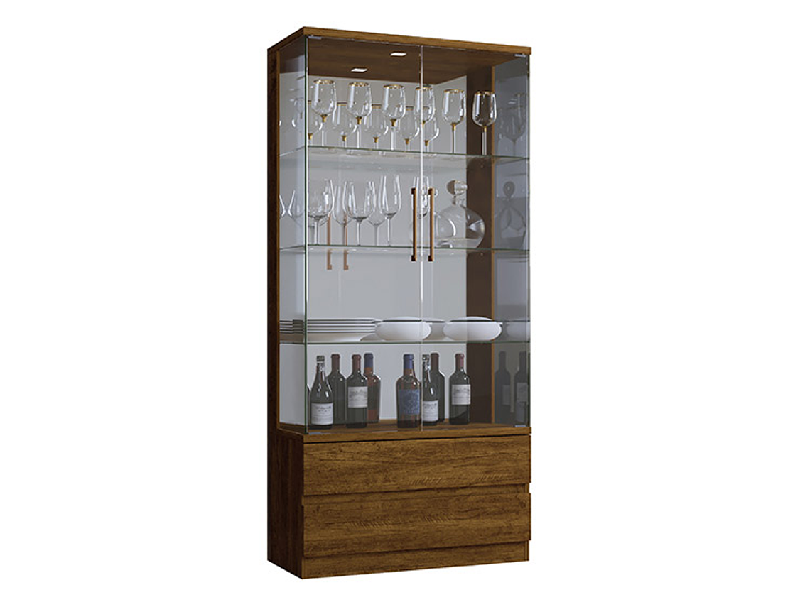 VITRINA DI PORETTI DESIGN DIAMANTE 2 PUERTAS 2 CAJONES 1