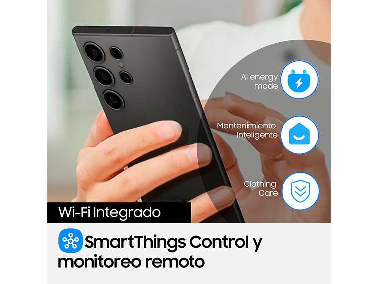 LAVADORA CARGA FRONTAL SAMSUNG WW10DG5U34AE BE SPOKE 10.5KG BLANCO 5