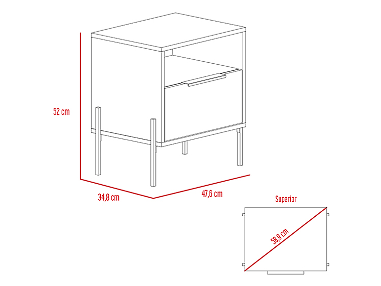 VELADOR TUHOME WHITE COLLECTION 1 CAJÓN BLANCO 9