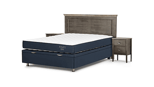 JUEGO DE DORMITORIO ROSEN CAMA BOXET UPLINE 2 PLAZAS + SET ANNA