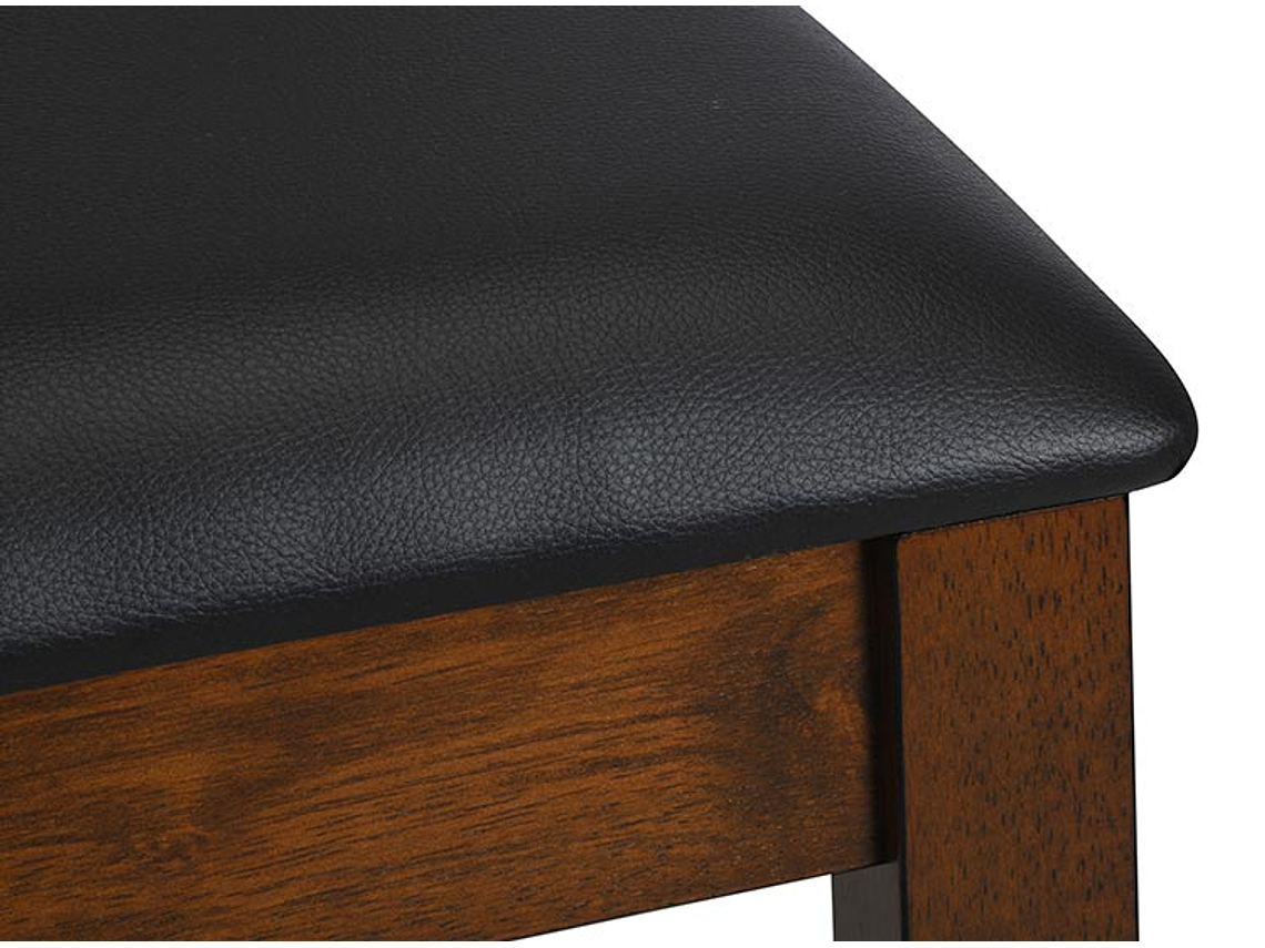 JUEGO DE COMEDOR CIC THOMAS 4 SILLAS 2 SITIALES CAFÉ 8