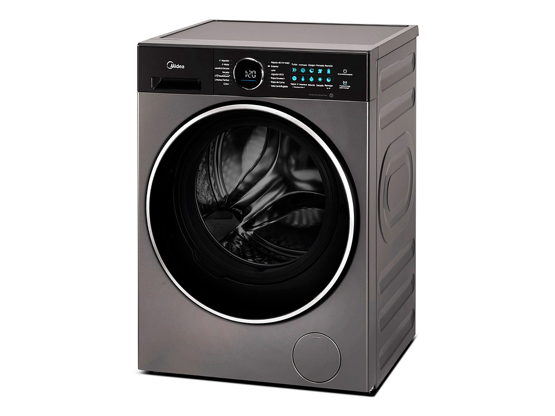 LAVADORA SECADORA CARGA FRONTAL MIDEA MF210D120WB/T 12KG/10KG GRAFITO 1