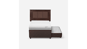 DIVÁN CAMA PRATTA 1,5 PLAZAS + RESPALDO RACHEL