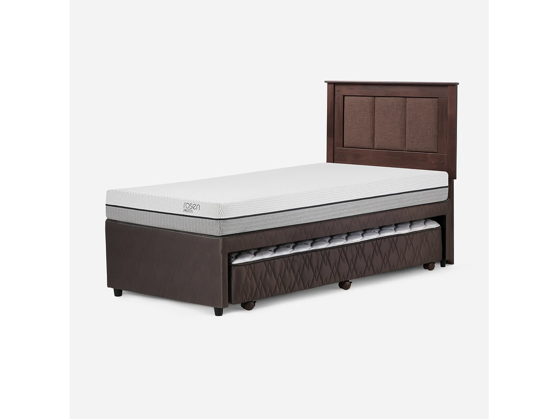 DIVÁN CAMA PRATTA 1,5 PLAZAS + RESPALDO RACHEL 3