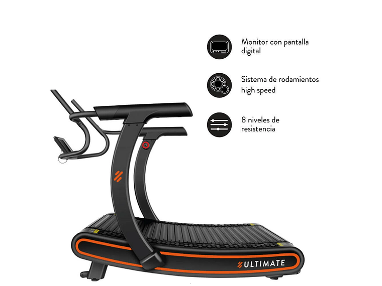 TROTADORA ULTIMATE FITNESS C1000 30 KM/HR CURVA ELITE 1