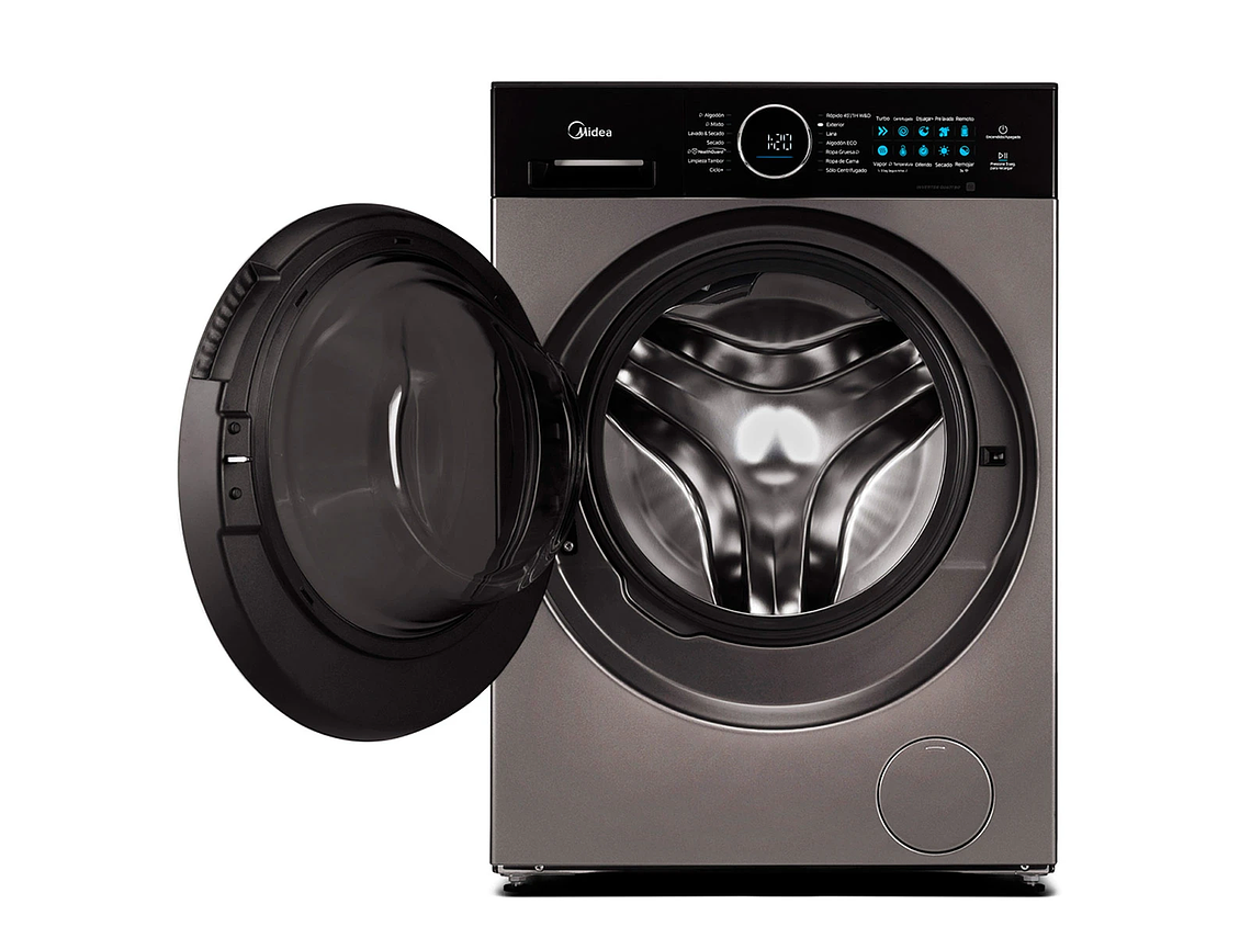 LAVADORA SECADORA CARGA FRONTAL MIDEA MF210D120WB/T 12KG/10KG GRAFITO 7