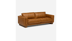 SOFÁ TURIN 3,5 CUERPOS CUERO CARAMELO