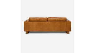 SOFÁ TURIN 3,5 CUERPOS CUERO CARAMELO