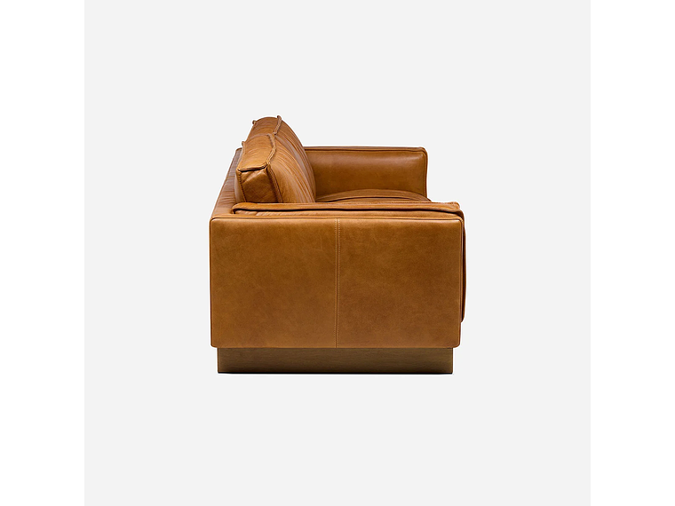SOFÁ TURIN 3,5 CUERPOS CUERO CARAMELO 3