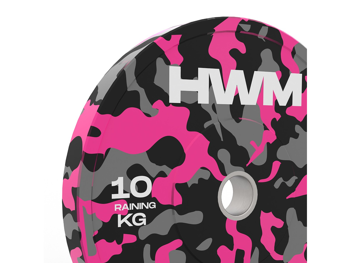 Par Bumper Plates Pink Color 10kg | HWM® HWM® $69.990 Impuesto incluido 2