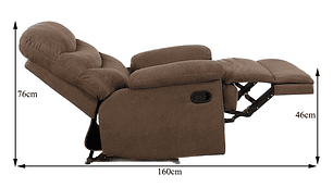 BERGER RECLINABLE MANUAL BLADEN DE A-8012-CAFE