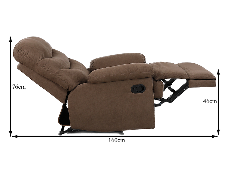 BERGER RECLINABLE MANUAL BLADEN DE A-8012-CAFE 2