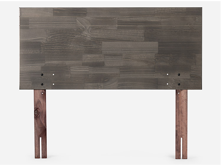 JUEGO DE DORMITORIO ROSEN CAMA EUROPEA ERGO T NEW BN 2 PLAZAS CAFÉ + RESPALDO TABOR GRIS 3