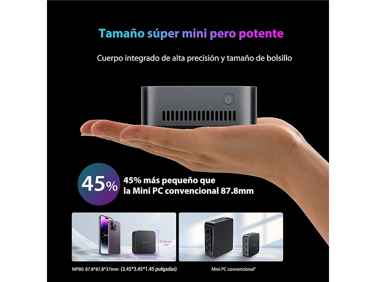 MINI PC BLACKVIEW MP80 INTEL N95 16GB RAM 512GB SSD 4K UHD 2