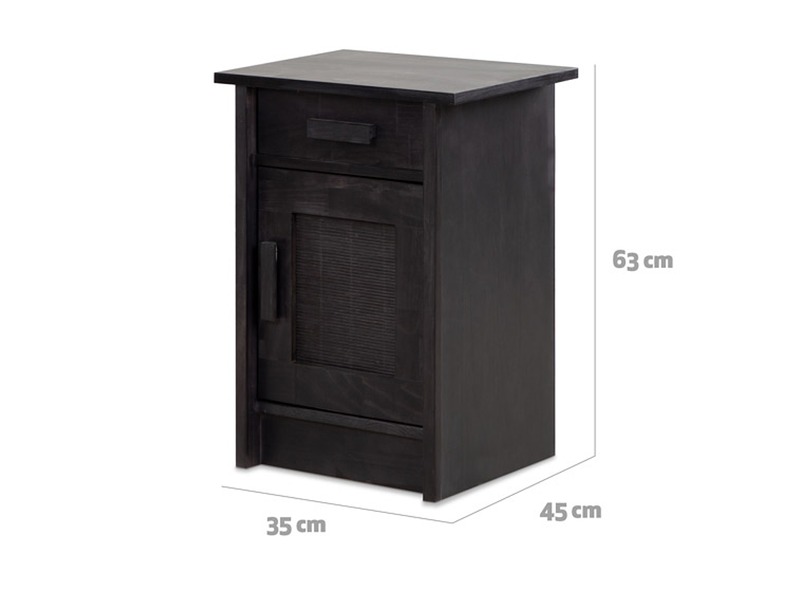 VELADOR CIC MILÁN DERECHO MADERA 1 PUERTA 1 CAJÓN NEGRO 3